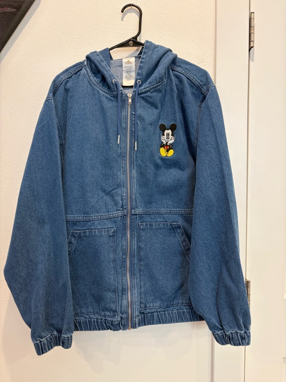 NWOT Disney Blue Denim Mickey Mouse Zip Hoodie Jacket SOLD OUT